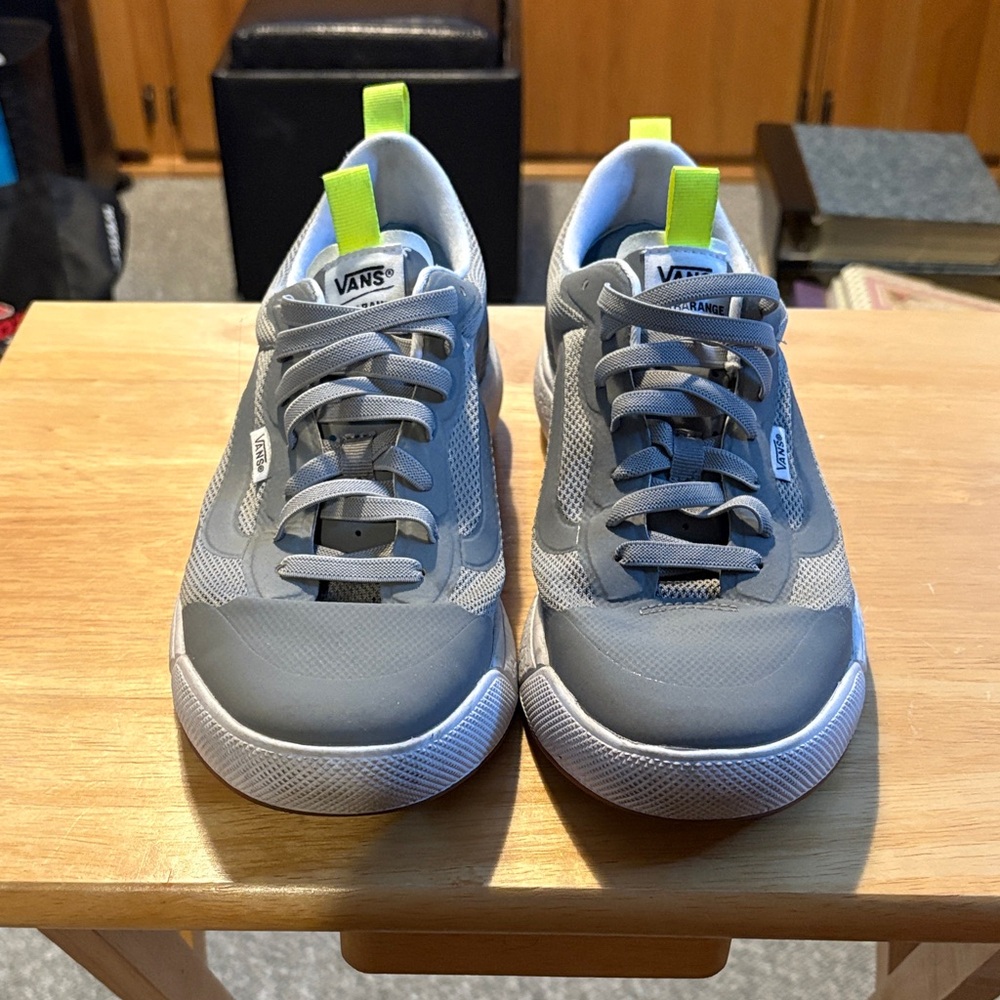 Vans  Gray and Neon Sneakers